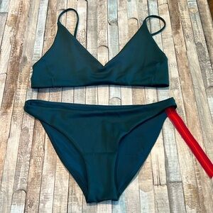 New Left On Friday Deep End Teal Bikini~Wear To Bottom & Sunday Top Medium